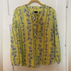 Floral Yellow Blouse